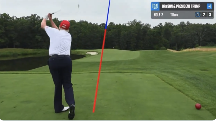 BREAKING NEWS …… Trump mocks Biden’s golf game again in video with Bryson DeChambeau….See More……⏬⏬